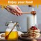 16.9 Oz Honey Pot with Dipper, Glass Honey Jar and Dipper Set, Honey Dispenser, Beehive Honey Pot for Store Honey and Syrup(wooden stick)